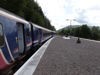 Zugfahrt nach Upper Tyndrum -Zug