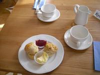 Scones,Clotted Cream and Strawberry Jam
