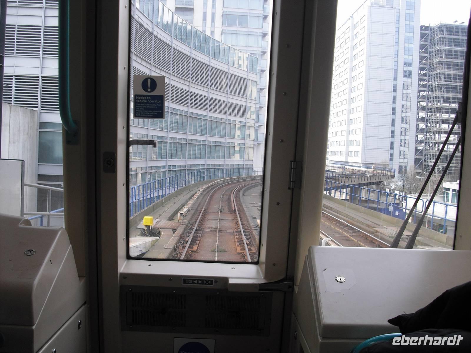 Fahrt durch die Docklands