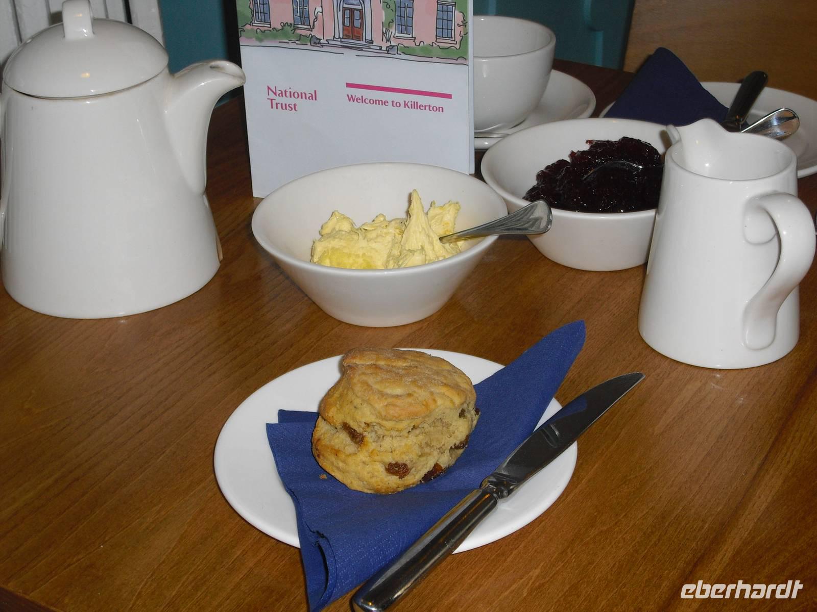 Scones, Cream, Strawberry Jam and Tea