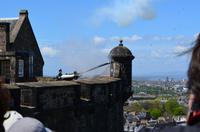 369 Edinburgh castle, 1 Uhr-Kanone