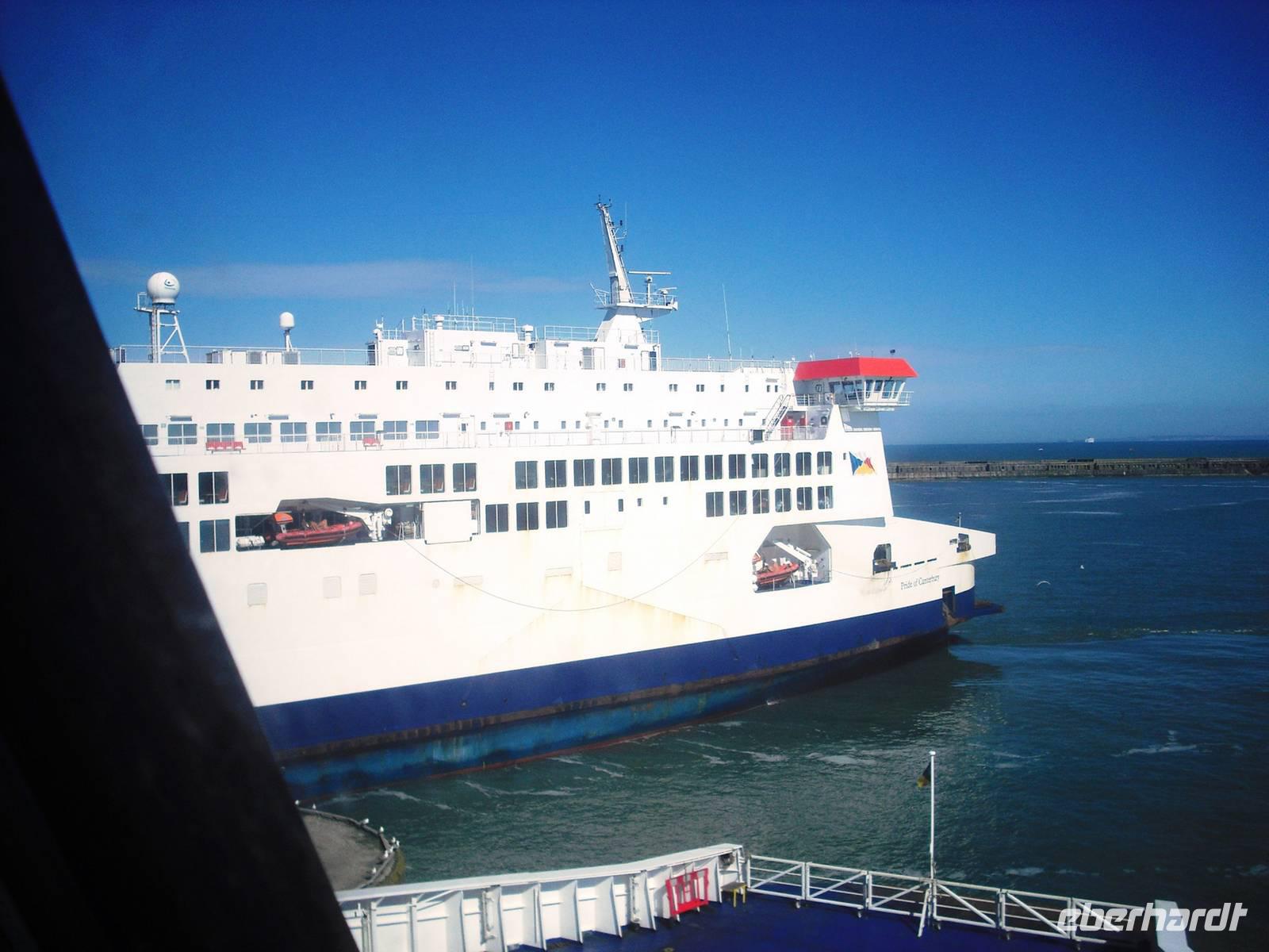 Mit P&O von Dover nach Calais