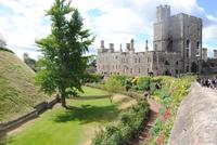 Burggraben und Teil der Gartens des Anwesens von Windsor