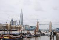Von Doklands aus Blick in Richtung Tower-Bridge