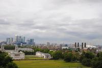 Blick von Greenwich aus in Richtung Doklands