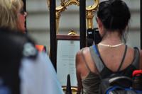 Verkündigung der Geburt des Thronfolgers Prince George vor dem Buckingham Palace