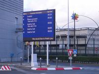 Abfertigungsterminal für den Euro - Shuttle in Calais - Coquelles