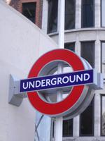 Zeichen für die Londoner U -Bahn