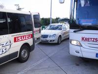 Der Haustür-Transferservice wartet bereits an der Ausstiegsstelle