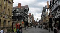 Blick in die Fachwerrkraws of Chester 
