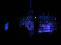 Edinburgh Castle illuminiert