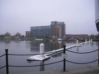 Blick auf das südliche Themseufer bei Greenwich