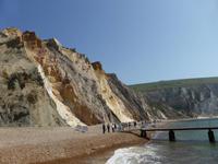 Isle of Wight - farbige Sande an den Needles 