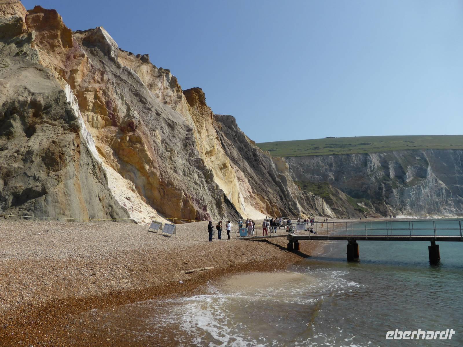 Isle of Wight - farbige Sande an den Needles 