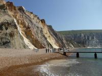 Isle of Wight - farbige Sande an den Needles 