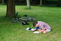 In Cambridge wird überall ernsthaft studiert und ganz verrückt Fahrrad gefahren