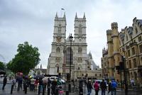 Abschied von London vor der Westminster Abbey