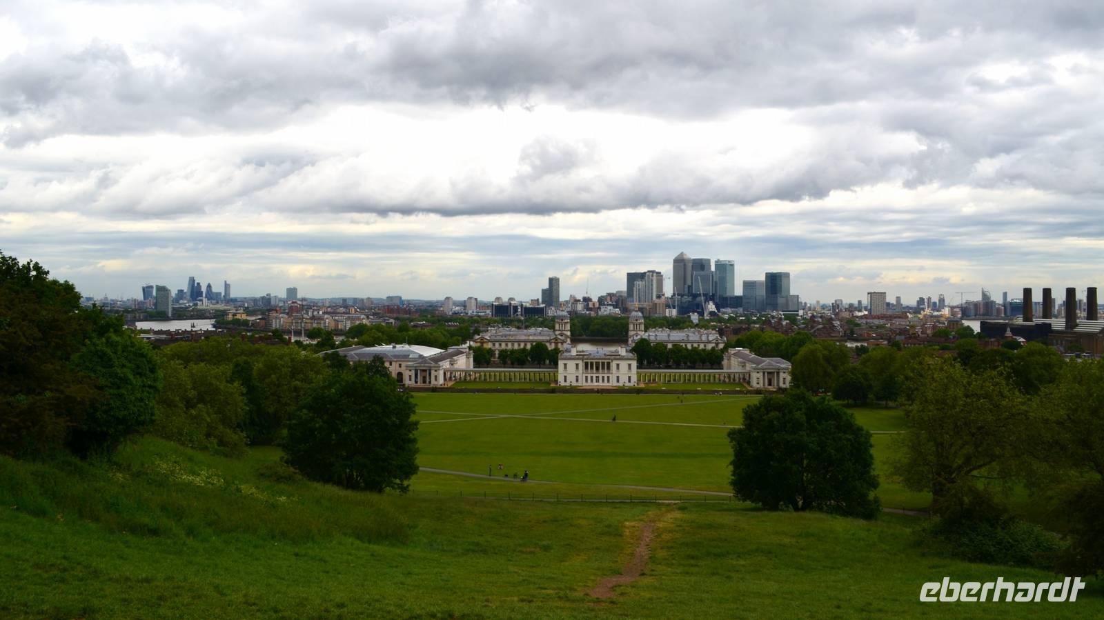 017 Greenwich, Blick auf London
