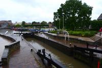 122 Stratford upon Avon, Hafen mit Narrow Boats und Schleuse