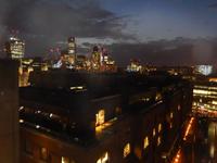 Sicht bei Nacht aus dem Tower-Hotel