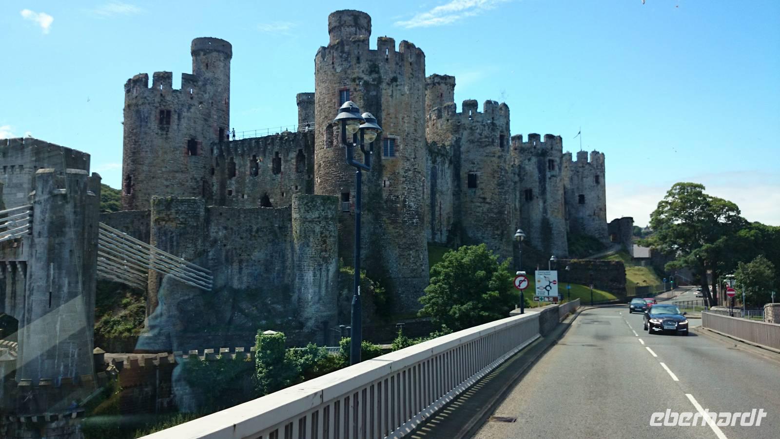 Conwy Castle - unerreichbar mit dem Bus, aber zum Fotografieren super!