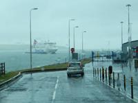 Ah, da kommt unsere Fähre nach Belfast.