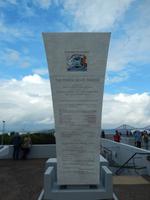 An der Forth Road Bridge (die über den Firth of Forth führt)