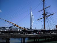 Portsmouth - Spinnaker Tower and HMS Warrior