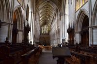 094 London, Southwark Cathedral, blick vom Chor ins Langhaus