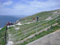 Am Aussichtspunkt zu den `Nadeln` auf der Isle of Wight