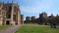 Blick an der Hochzeitskapelle von Prinz Harry vorbei in Windsor Castle
