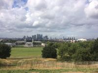 Blick vom Greenwich Park auf London