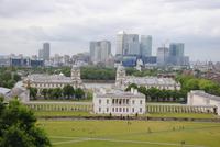 Blick von Greenwich aus in Richtung Doklands