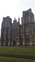 Kathedrale von Wells bei Regen