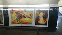 Kunst in der U-Bahn von London