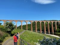 Leaderfoot Viaduct, alte Bahnbrücke von 1865