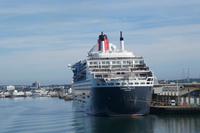 Queen Mary II liegt im Hafen von Southampton