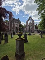 SCO-Dampf-25-0522 Im Grenzgebiet die Ruinen der Grenz Abteien Dryburgh Abbey .jpg