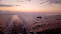 Sonnenuntergang Fährüberfahrt Hull-Rotterdam