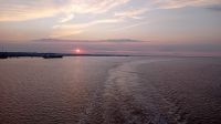 Sonnenuntergang im Hintergrund England