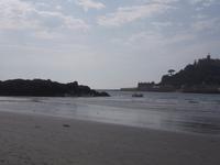 St. Michael's Mount bei Marazion - bei Flut von Wasser umgeben