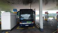 Tanken ist wichtig. Unser Bus hatte auch hin und wieder Durst