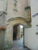 Tor zwischen dem Kathedralenbezirk von Wells und der Stadt