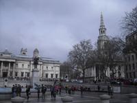Trafalgar Square and St. Martins in the fields in London