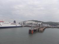 die Kreideküste von Dover nähert sich