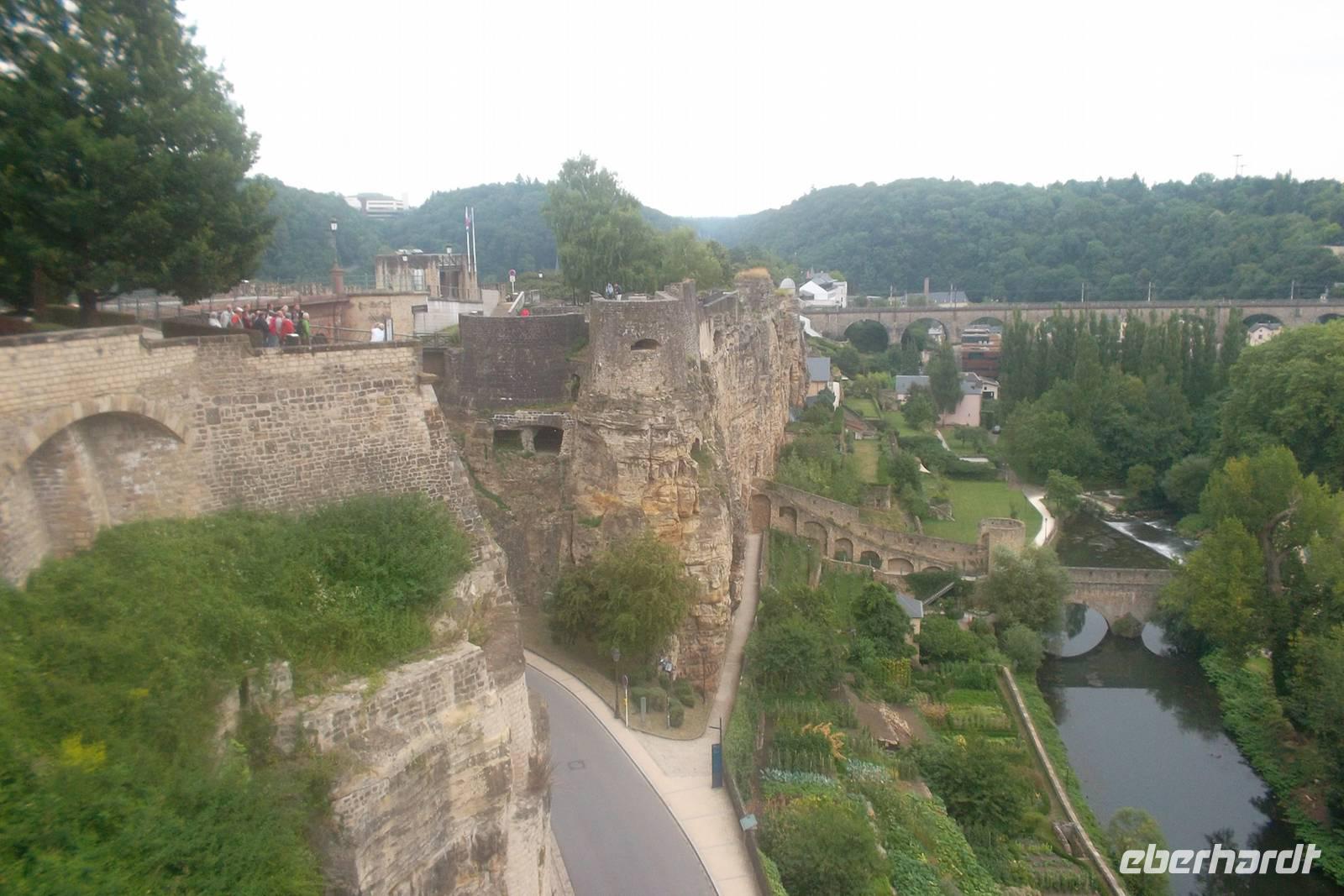 Blick zum Bockfelsen, Luxemburg