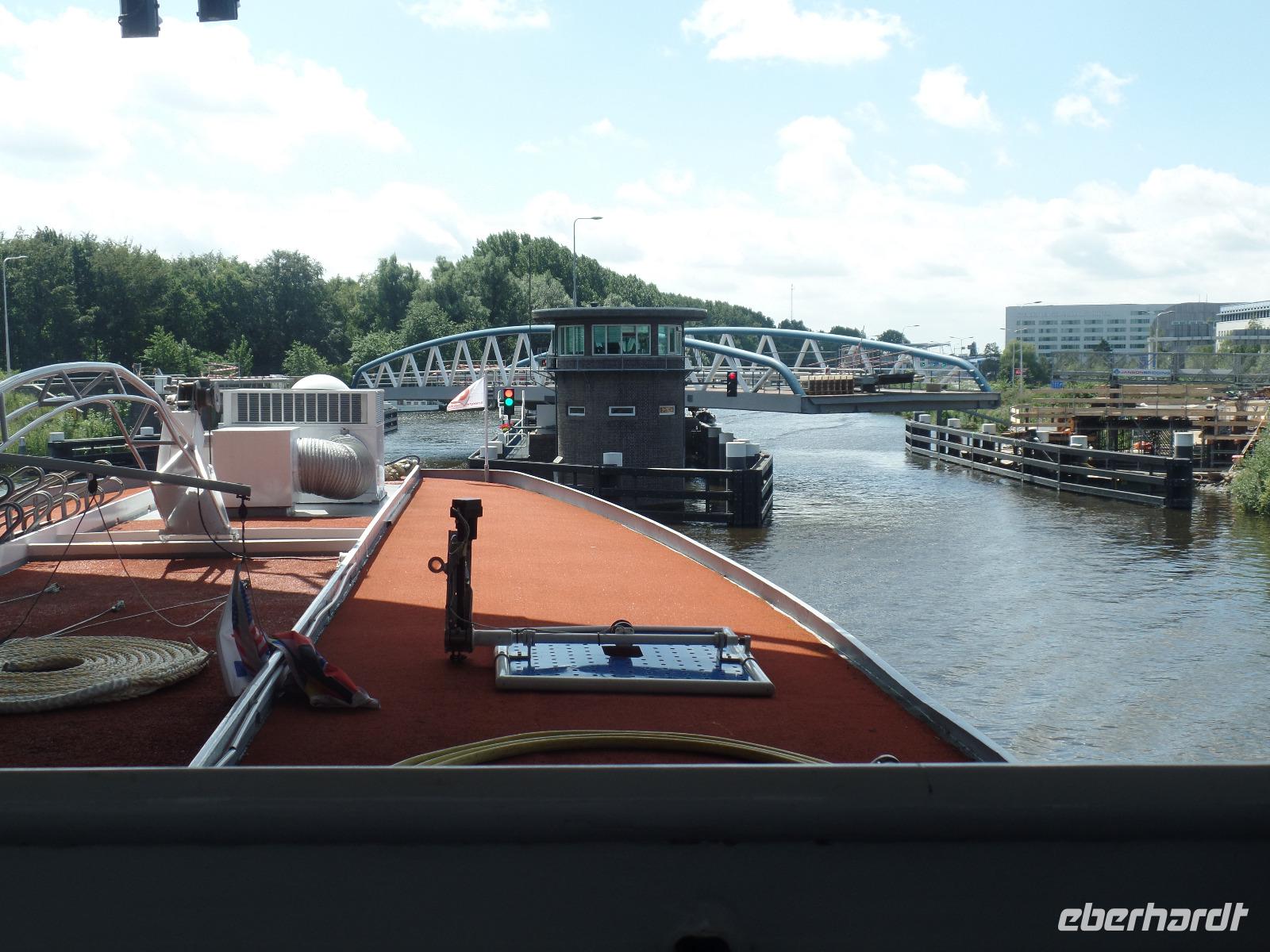 Drehbrücke auf dem Weg nach Aalsmeer