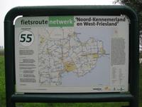 Knotenpunkt 55 des Fahrradwegenetzwerks