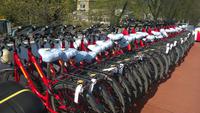 Fahrrad-Flotte steht für die Tour bereit
