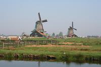 Blick auf die Windmühlen in 